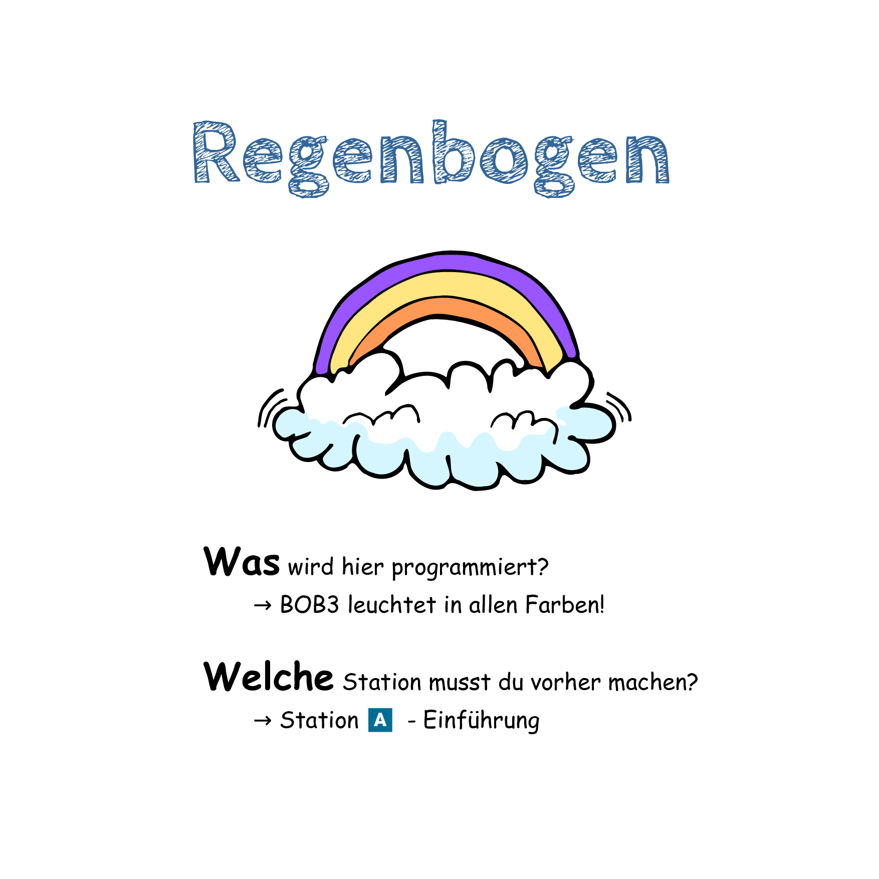 Lernstation D - Regenbogen - B·O·B·3